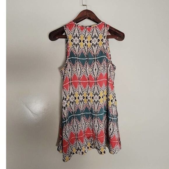 ZOA‎ Blouse Women's Small Flowy Sleeveless Boho Chic Casual Colorful Top Layers - Picture 3 of 10